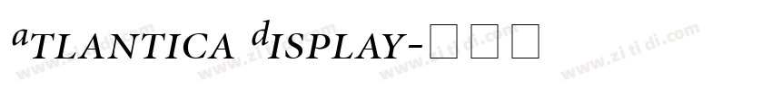 Atlantica Display字体转换